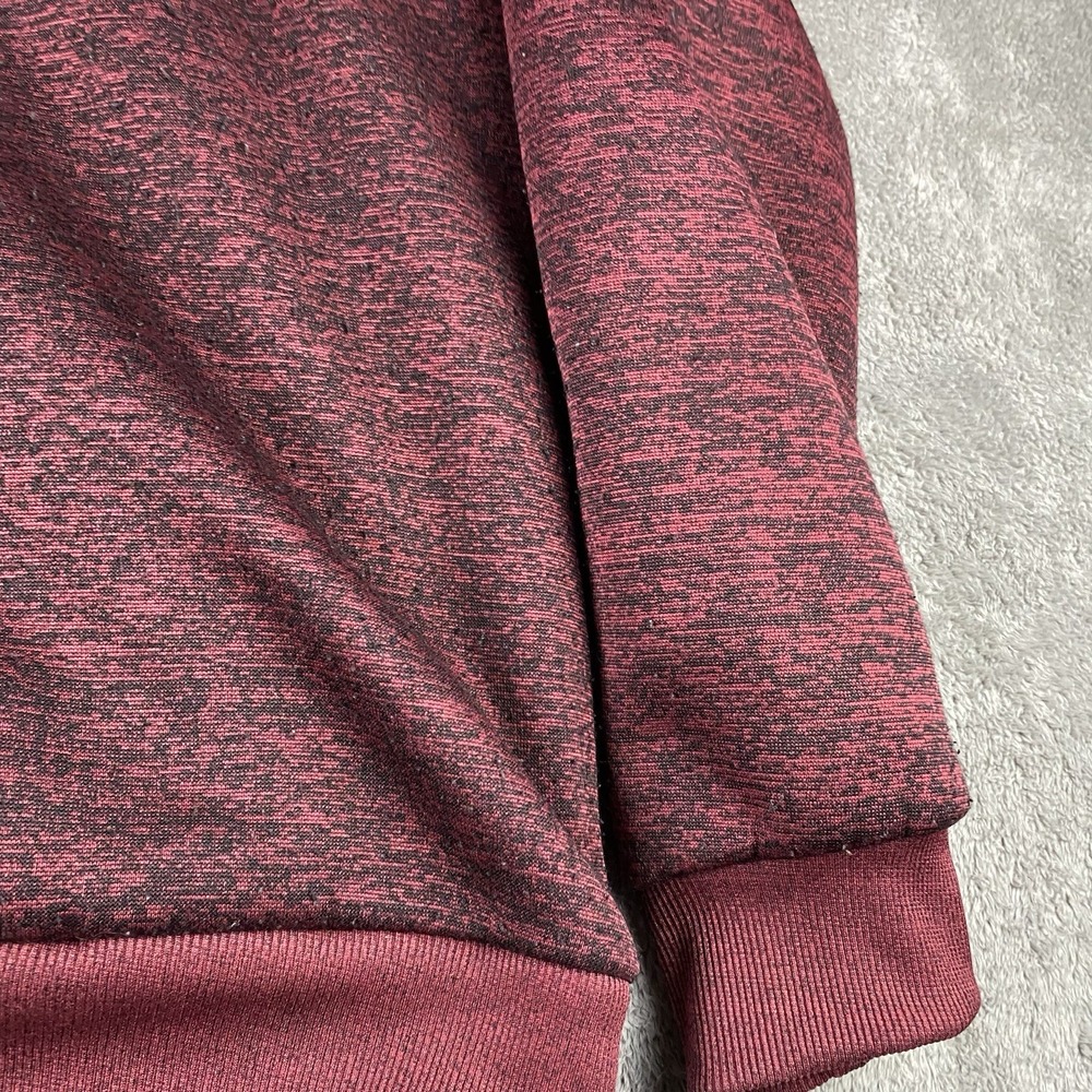 Range Fleece Full Zip Hoodie Sweatshirt Mens Large Red Black Pattern - Picture 16 of 16